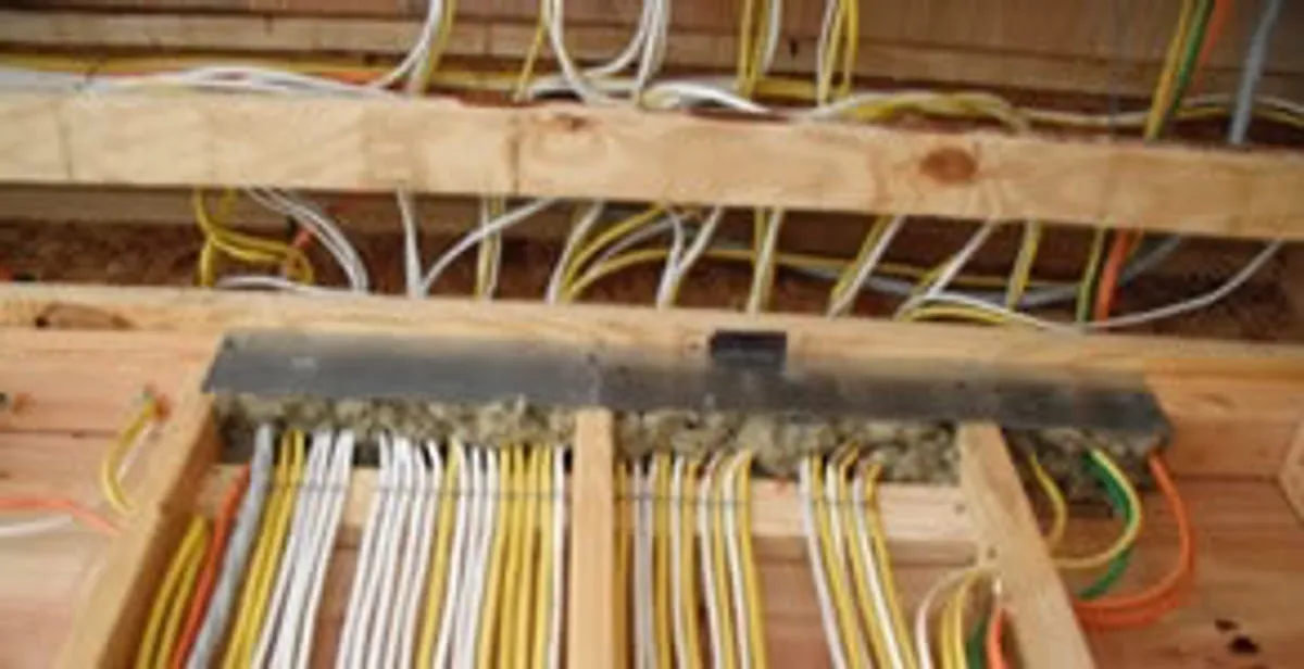 new construction wiring services with organized electrical rough-in performed by licensed electricians in Evansville, IN