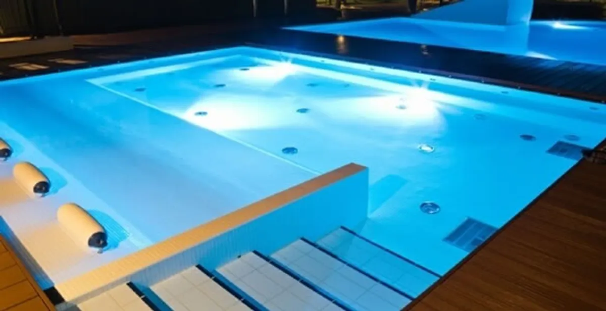 pool light installation and repair services providing modern illuminated pool lighting in Evansville, IN