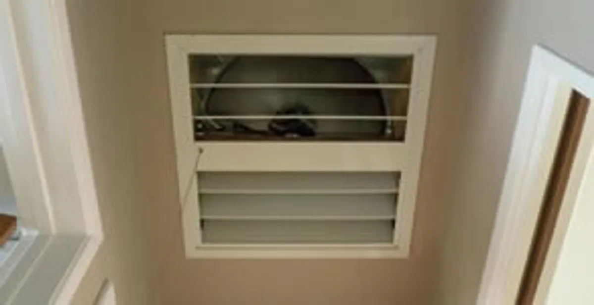 whole house fan installation services with ceiling-mounted ventilation system in Evansville, IN